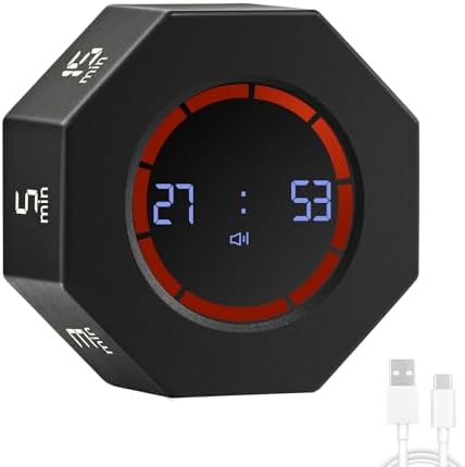 Rechargeable Pomodoro Timer, Small Gravity Timer by Unknown