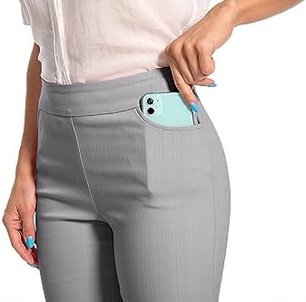 Women's Work Casual Super Stretch Tulip-Hem Pull-On Dress Shorts - Image 7