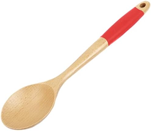 Chef Craft Premium Silicone Handle Wooden Spoon Set, 14 inch - Image 3