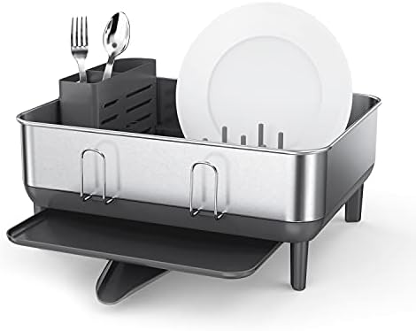 simplehuman Steel Frame Dishrack, Compact Dish Drying Rack by Unknown
