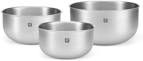 ZWILLING Prep 3-pc Brushed Stainless Steel Nesting Bowls Set by Zwilling