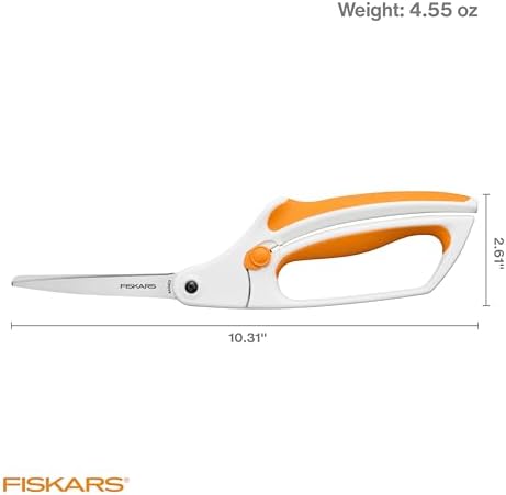 Fiskars 10" Easy Action Bent Handle Scissors - Image 6