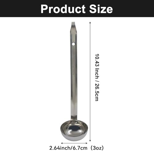 Hitefu 3 Pcs Stainless Steel Soup Ladle Set, 3 oz - Image 4