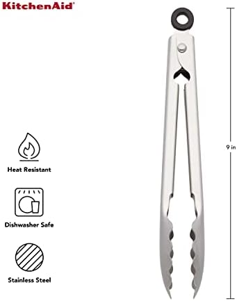 KitchenAid Gourmet Stainless Steel Serving Tongs - Image 3