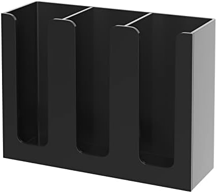 KOTEMON Acrylic Cup and Lid Holder, 3 Compartment, Disposable Coffee Cup by KOTEMON