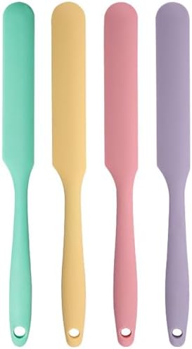 4 Pcs Silicone Jar Spatula Set by GZLT