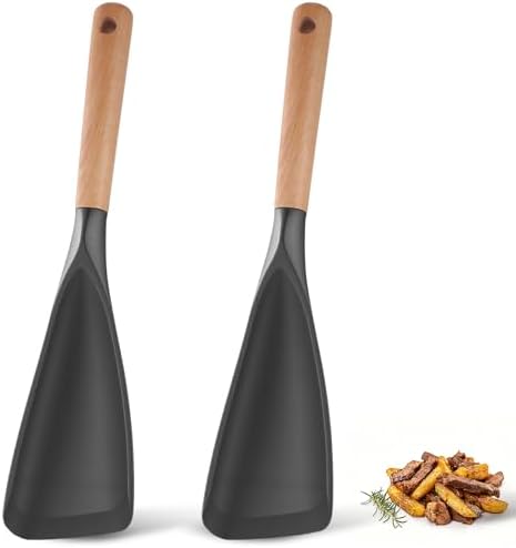 Cooking Spoon for Nonstick Cookwares, Wood Handle Spoon for Stirring by Unknown