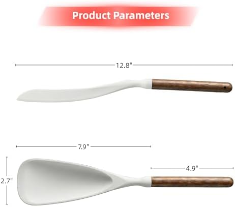 Silicone Cooking Spoon Spatula for Nonstick Cookware, Heat Resistant - Image 3