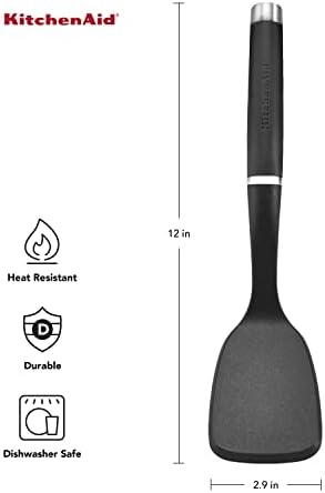 KitchenAid KO015OHOBA Gourmet Nylon Short Turner, Matte Black - Image 2