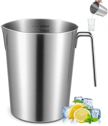 2L 18/8 Stainless Steel Measuring Cup by Unknown