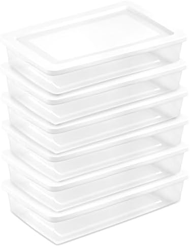 Sterilite Storage Box, Stackable Clear Plastic Bins, 41 Quart by Sterilite