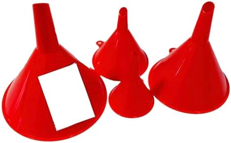 LIQVEE™ Funnel for Kitchen Use – Red Set in 4 Sizes | Durable, Non-Toxic Food - Image 6