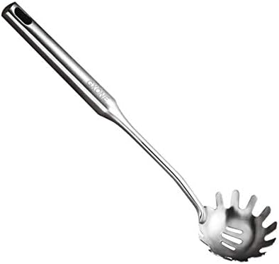 Spaghetti Spoon, 304 Stainless Steel Pasta Spoon by GXONEHomeKitchen