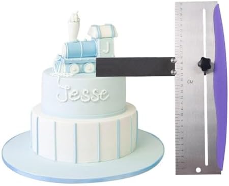 12 Inch Adjustable Cake Scraper, Stainless Steel Cake Smoother by LVOERTUIG