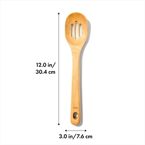 OXO Good Grips Large Wooden Slotted Spoon - Image 2