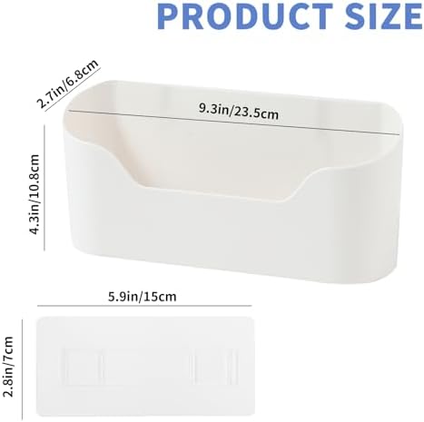 2 Pack Lid Organizers Inside Cabinet, No Drilling Adhesive Over Door Organizer - Image 2