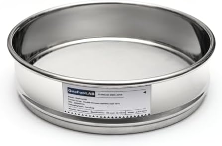 Lab Sieves 2000 Mesh, Economy Test Sieve #2000 Mesh, 304 Stainless Steel Wire by QuafooLAB