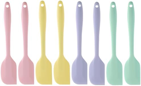 8 Pack Mini Silicone Spatula Set, 8.3 Inch Small Rubber Spatula Heat Resistant by Unknown