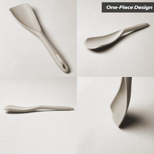 Vovoly Cooking Spoons, Nonstick Silicone Spatula Spoon - Image 3