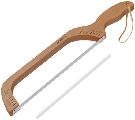Sourdough Bow Bread Knife With thickness Scale–Large Bread Slicer by JoyofCooking