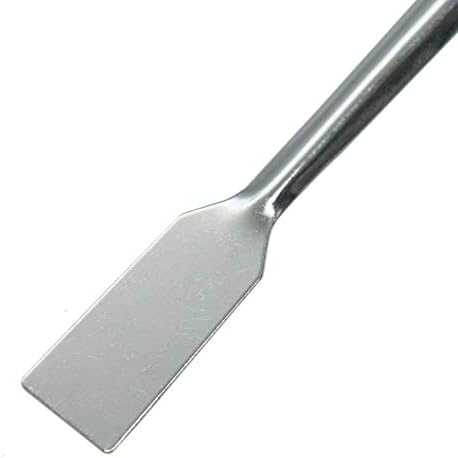 TIHOOD 10PCS 2 in 1 Stainless Steel Lab Spoon Spatula/Laboratory Sampling Spoon - Image 4