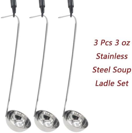 3‑Pack Small Ladle, 3 Oz Stainless Steel Soup Ladle - Image 6