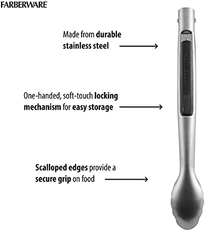 Farberware Pro 12-Inch Stainless Steel Kitchen Tongs - Image 5