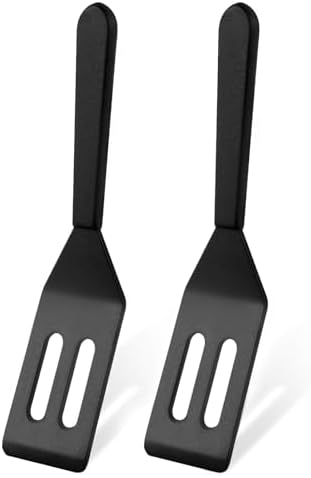 【2 Pack】Kunovo Small Spatula for Nonstick Cookware Mini Spatulas for kitchen Use by Kunovo