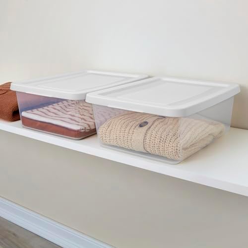 Sterilite Storage Box Stackable Tote, 12 Quart, 24 Pack - Image 5