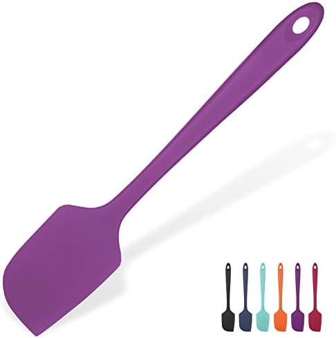 U-Taste Silicone Large Spatula, 600ºF High Temp Bowl Scraper, 11.38"/Purple by U-Taste