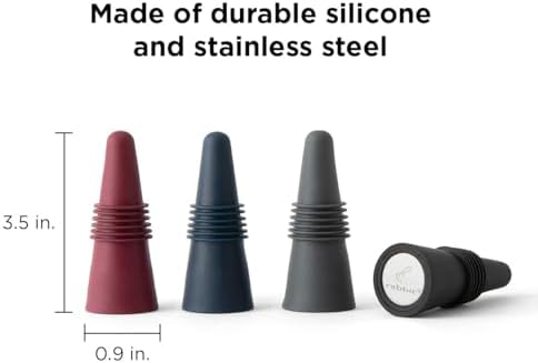 Rabbit W6121 Bottle Stoppers Set of 4, Stylish and Durable - Image 2