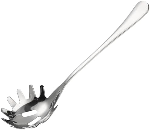 Hemoton Stainless Steel Spaghetti Spoon Server Noodle Spoon by HEMOTON