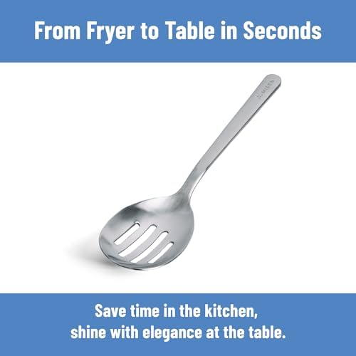 Misen Slotted Chef Spoon – Stainless Steel Draining and Serving Spoon - Image 6
