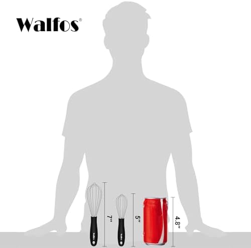 Walfos Mini Stainless Steel Whisk - Image 2