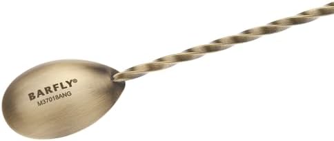 Barfly Bar Spoon with Muddler, 11 13/16", Antique Gold - Image 3