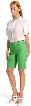 Women's Work Casual Super Stretch Tulip-Hem Pull-On Dress Shorts - Image 5