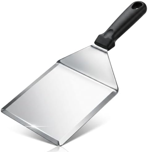 Extra Wide Hamburger Spatula Turner, Large Metal Spatula Heavy Duty Stainless by Cyoufine