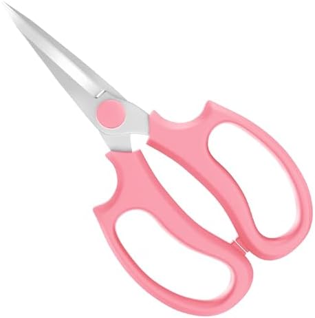Housolution Flower Scissors, Premium Steel Pointed Pruning Shears by Housolution