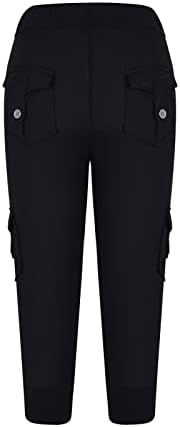 Cargo Capris for Women Casual Summer 2026 Plus Size Capri Pants Lightweight - Image 3