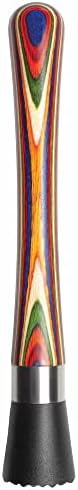 Baltique Marrakesh Muddler for Cocktails, Colorful Wood Handle, Nylon Head by TotallyBamboo