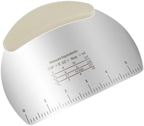 Professional Stainless Steel Dough Cutter and Scraper Combo by Unknown