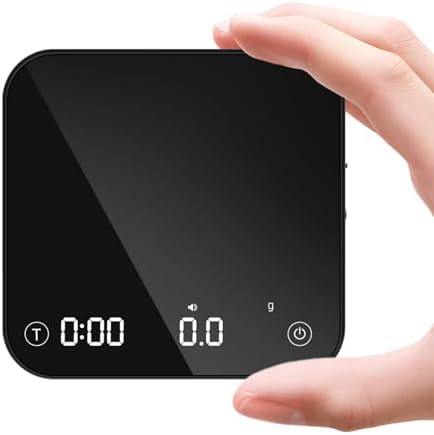 Mini Coffee Scale with Timer Automatic, 0.1g/2000g Rechargeable Precision by Unknown