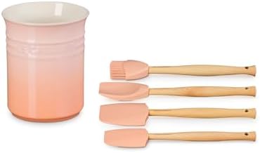 Le Creuset Stoneware & Silicone 5pc. Utensil Crock Set - Image 3