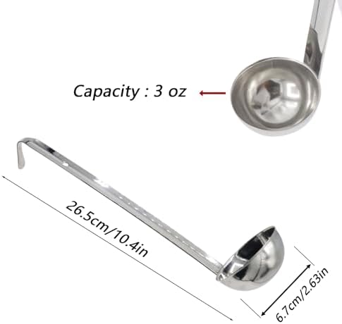 3‑Pack Small Ladle, 3 Oz Stainless Steel Soup Ladle - Image 2
