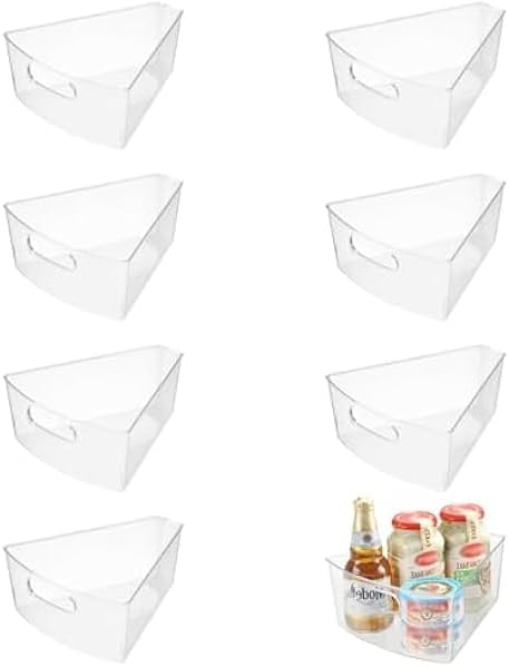 Lazy Susan Organizer for 26''-27'' Diameter Clear Corner Cabinet Storage Bins by KUK