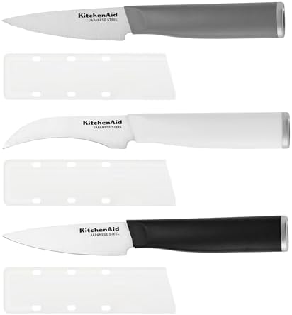 KitchenAid Paring Knife Set, Stainless Steel Kitchen Knife Set, Razor-Sharp - Image 7
