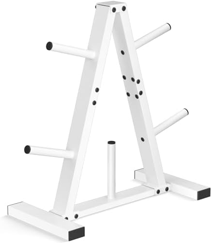 Weight Plate Rack, Weight Tree, Home Gym Storage Stand, Holds 300 lbs by Unknown