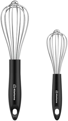 NileHome Whisk Set 8" 10" Kitchen Whisk by NileHome