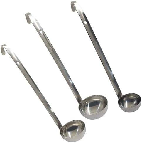 Hitefu 3 Pcs Stainless Steel Soup Ladle Set, 3 oz - Image 2