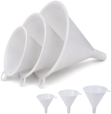 Plastic Funnels for Automotive Use/Funnels for Kitchen Use Filling Bottles and by KTDeals